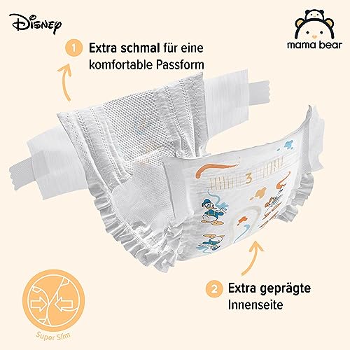 Amazon-Marke: Mama Bear Disney Ultra Dry Windeln, Größe 3 (4-9 kg), weiß, 86 Stück, 1er-Pacl