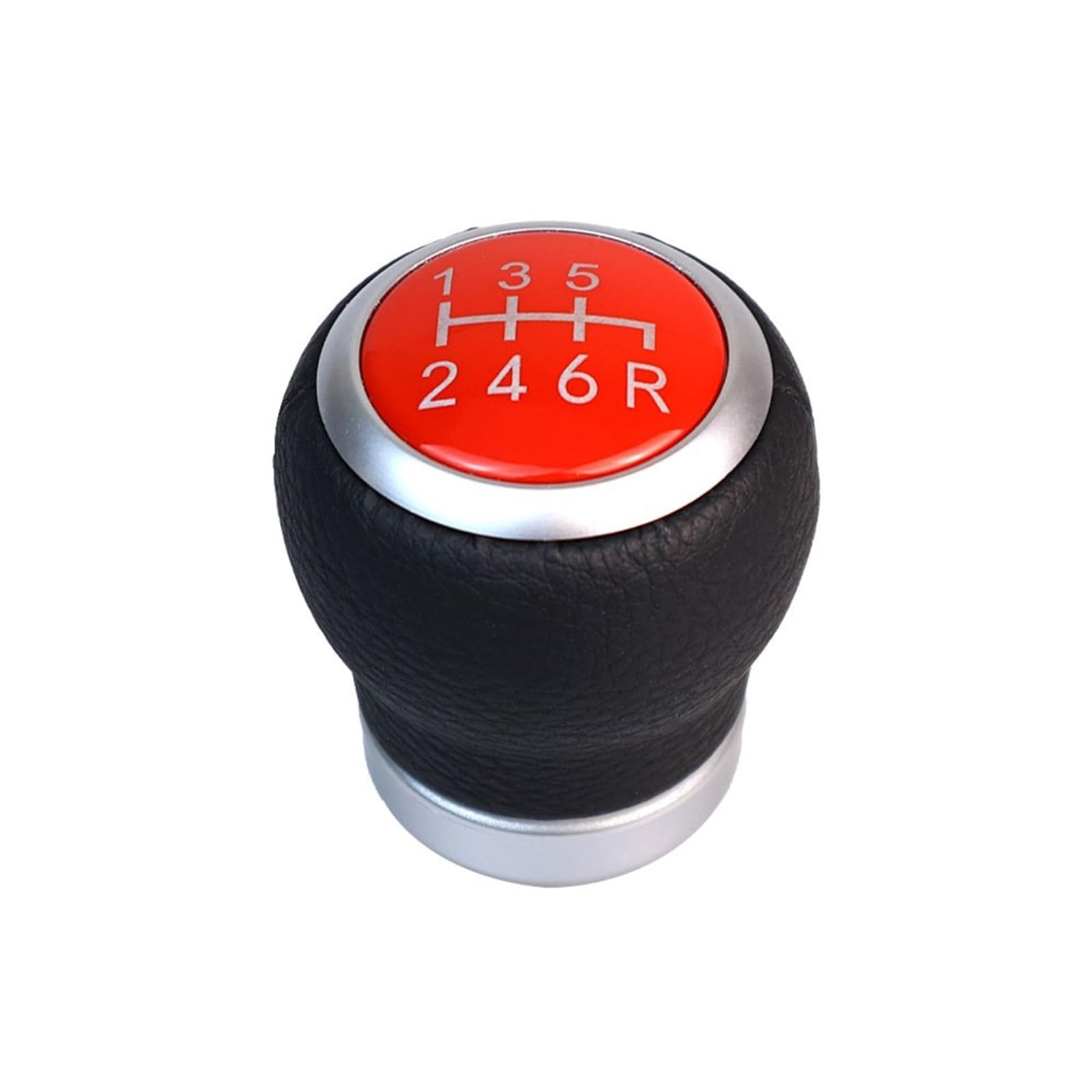 Aimazom Red Car Gear Shift Knob For Subaru For Impreza For Wrx For Sti 2010-2019 Manual Gear Shift Knob Shifter Lever Head For Modification And Replacement(,B)