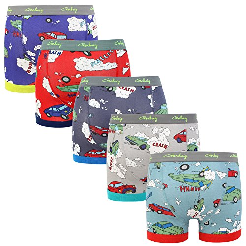 Gorboig Boys Underwear 3T Little Boy Boxer Briefs Cars Truck Toddler Kids Underwear (3/4Y,Car) #TOP1