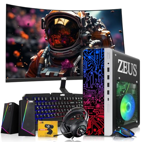 TechMagnet Zeus Pro 8 Gaming PC, i5, 8GB RAM, 256GB SSD + 1TB HDD, Win 11