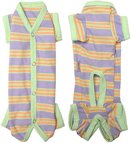 TONY HOBY 犬術後服 オス/メス別け 抗菌 皮膚保護 犬四脚術後ウエア 柔らか 綿製 伸縮性 小型犬術後用パジャマ 春夏秋冬適用