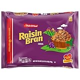 Malt-O-Meal Raisin Bran Cereal, Wheat Flakes and Raisins Breakfast Cereal, Large Size for Family, 27.4 OZ Resealable Bag
