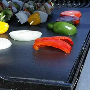 ELECTROPRIME 3X(1 pc 44X33CM Family Party Non Stick Teflon BBQ Liners Oven Grill Foil Ba H5N8