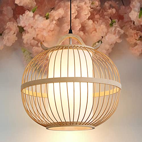 Suspension restaurant et cuisine luminaire en bambou moderne esprit d'Asie