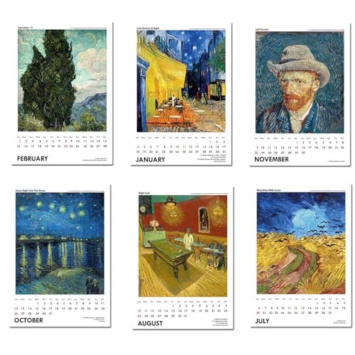 Image of Tallenge - 2024 Wall Calendar - Loving Vincent - Vincent van Gogh Artworks - 12 x 17 Inches for Home & Office (Paper, Wall Calendar)