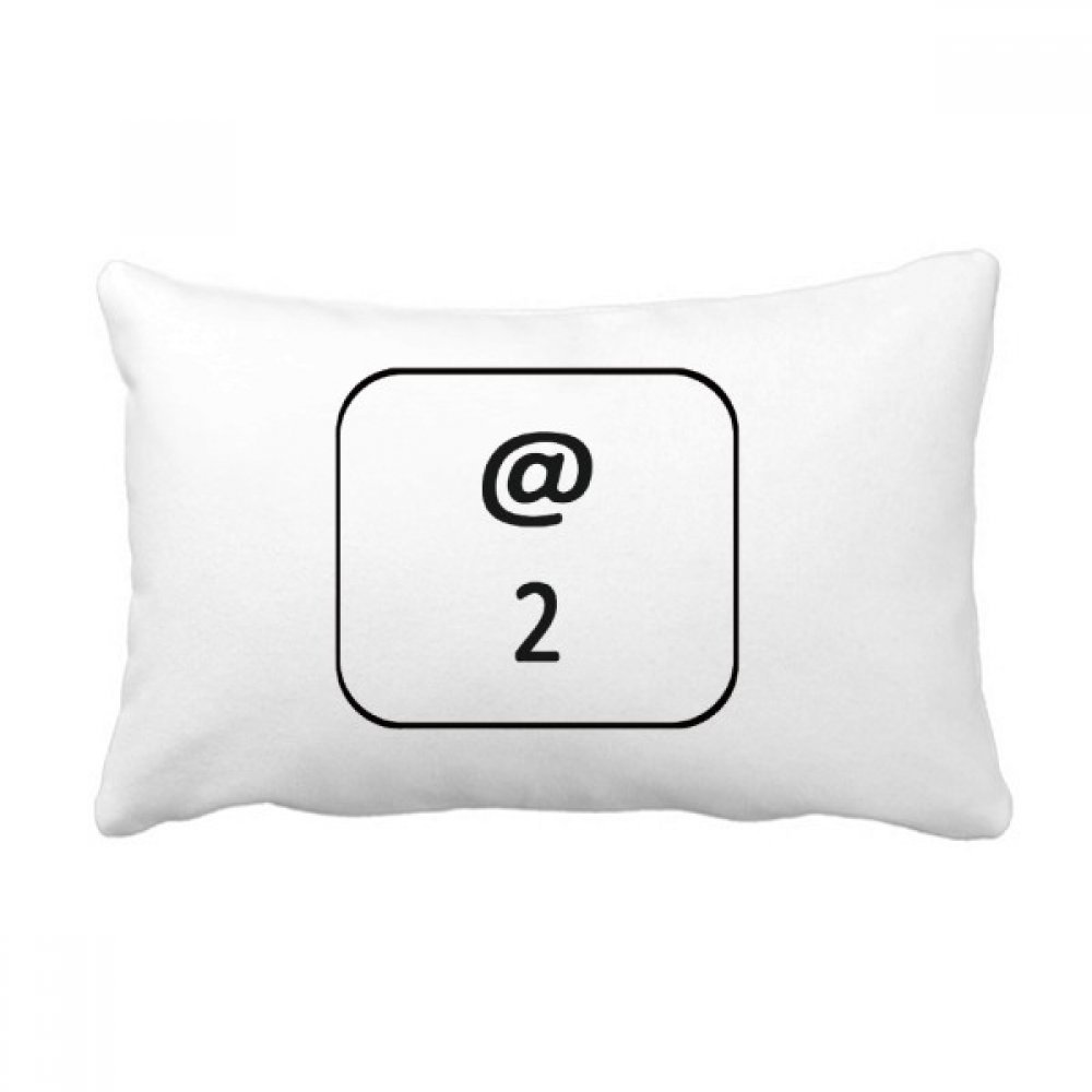 Coussin lombaire symbole clavier décoratif pour embellir votre canapé de salon