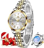 OLEVS Womens Automatic Watch Luxury Diamond Self Winding Ladies Wrist Watches Stainless Steel Waterproof Luminous