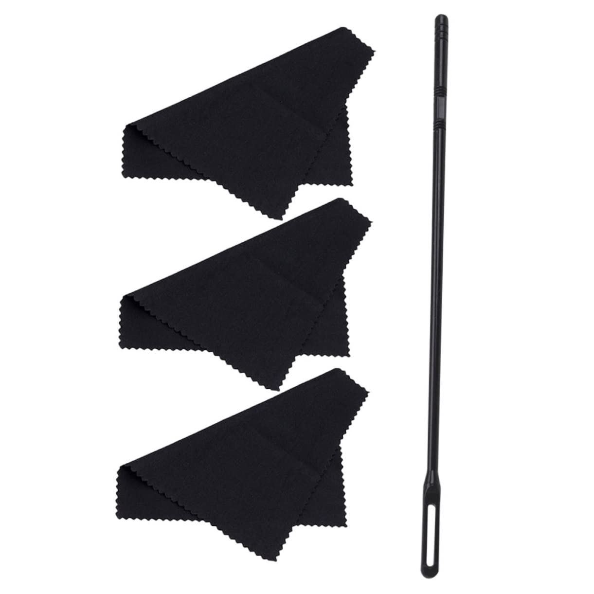 Abaodam Flute Clarinet Cleaning Rod Set Flute Cleaning Kit Cloth for Musicians