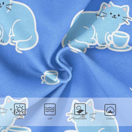 Girls' Underwear Cute Cat Blue Toddle Brief Panties 23015153