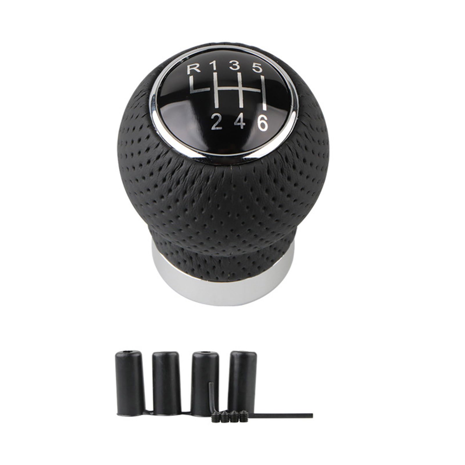 Hsioluted D Hsiolute Car Gear Shifts Knob Manual Shifter Stick Handle Replacement Stylish Leather Gear Shifts Knob For Manual Vehicles Car Knobs