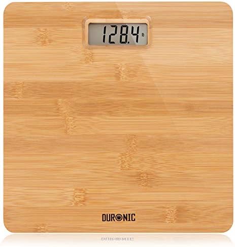 Duronic Digital Body Scales BS503, Digital Scale for Bathroom, Weight Scale, Wooden Bathroom Scales, Digital Weighing Scale, Wood Electronic Scale