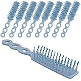 Paquete de 100 cepillos de pelo a granel para personas sin hogar, hotel (azul)