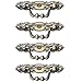 Geoyien Maniglie vintage antiche, 4 pezzi Pomelli per porte in bronzo retrò, Maniglie per mobili in bronzo antico, classico stile europeo, con viti, adatto per mobili, armadi, cassetti