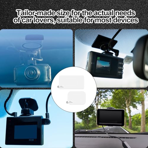 Image of PEUTIER 8pcs Car Windshield Stickers, Reusable Transparent Window Cling Simplified Windshield Applicator Decal Clear Static Cling Window Film for Car Removable and Re-Application