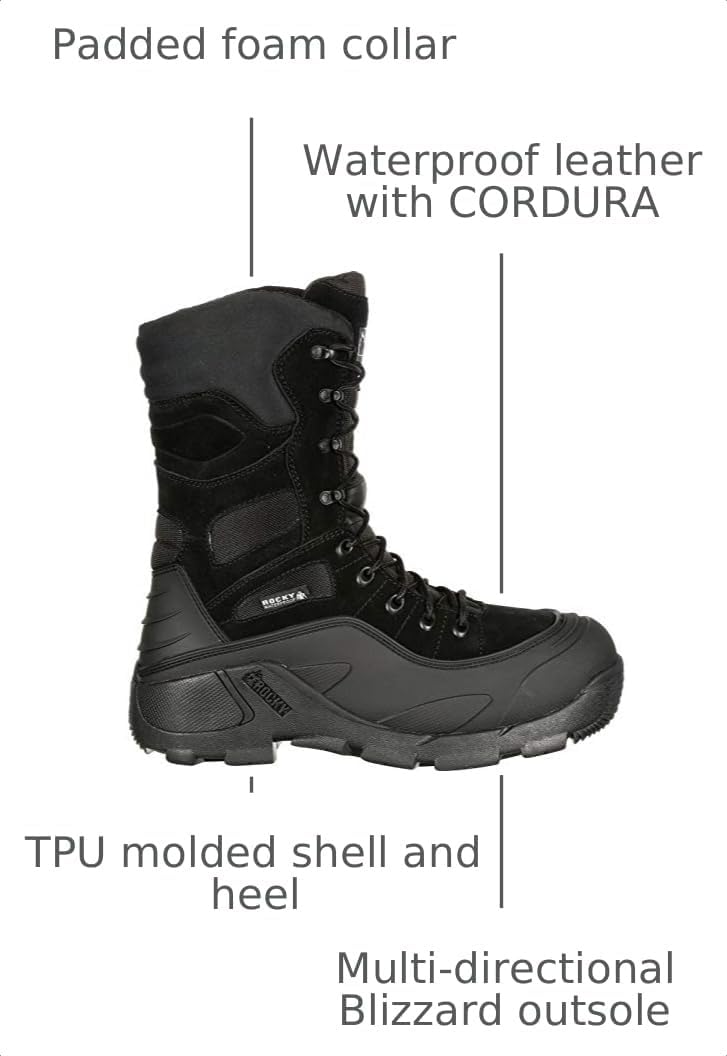 ROCKY Retraction Waterproof 800G Insulated Outdoor Boot