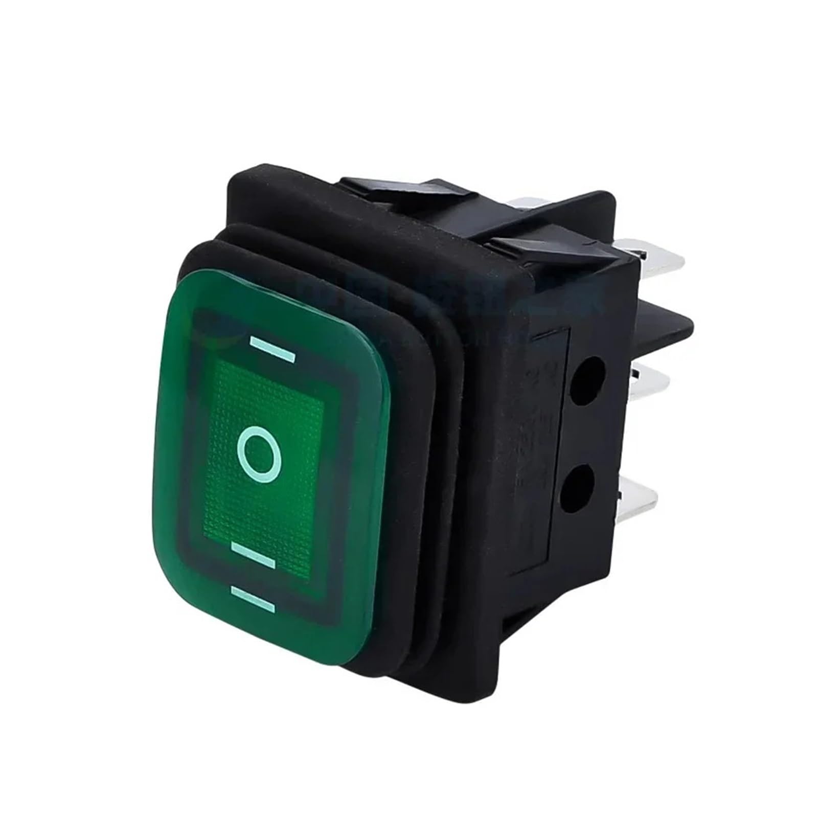 5 interruptores basculantes Impermeables KCD4 de 20 A y 125 V CA, Encendido-Apagado-Encendido, 12 V, 3 Posiciones, 6 Pines, autoblocantes, 16 A y 250 V CA.(6PIN LED Blue 220V)