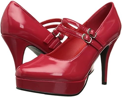 Ellie Shoes Women's 421 Jane Maryjane Pump, Red, 8 M US | Image 6