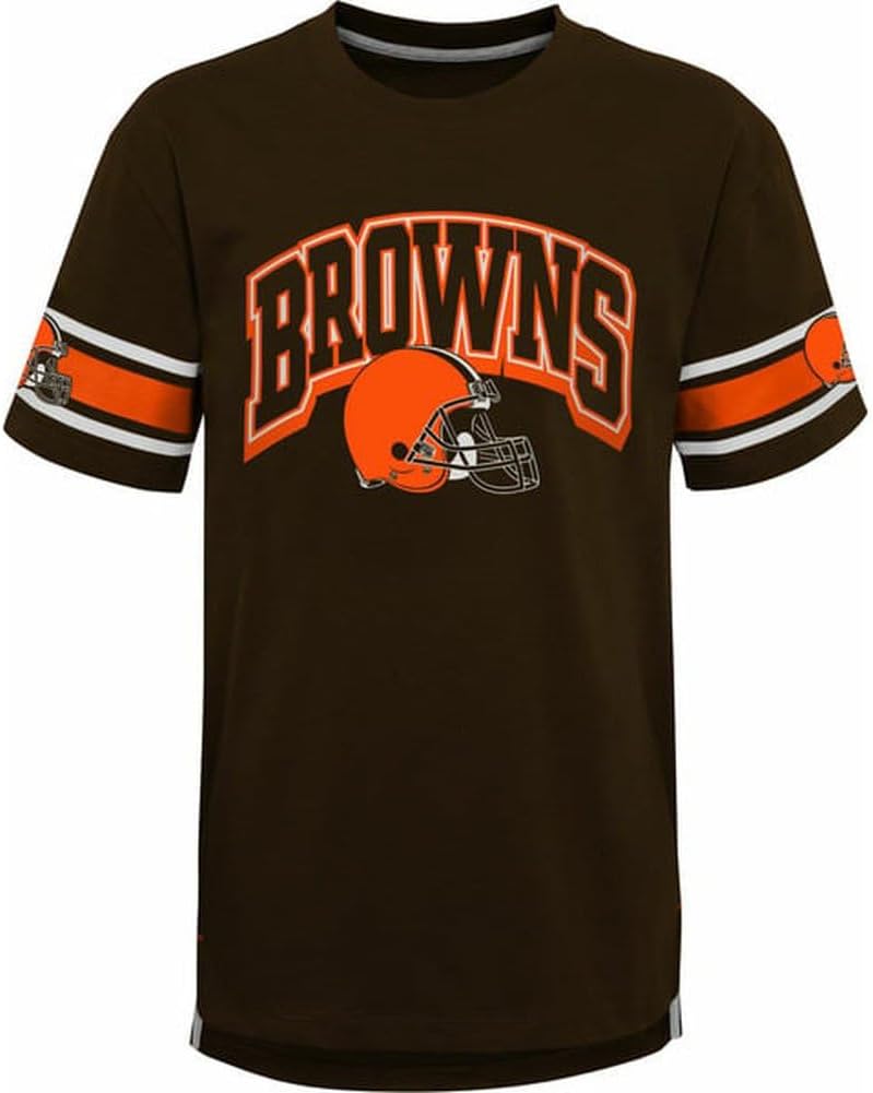NFL Kids Youth 8-20 Victorious Team Color Cotton Primary Logo Short Sleeve Fashion Official Football T-Shirt