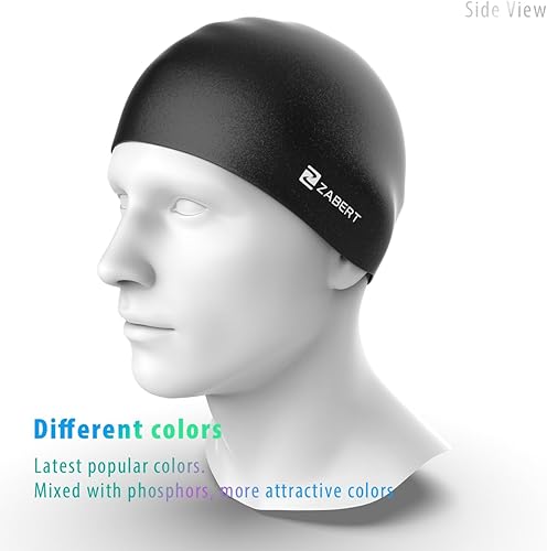 Miniatura 2 de ZABERT C600 - Gorro de natación para niños y niñas, diseño único de calidad prémium