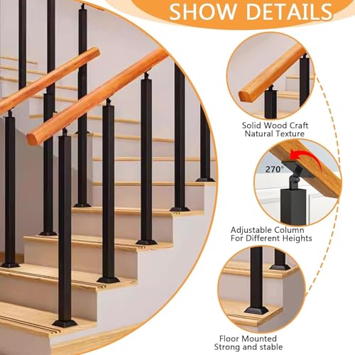 Rampe de sécurité extérieure pour escaliers éliminant les risques de glissade des aînés - 3