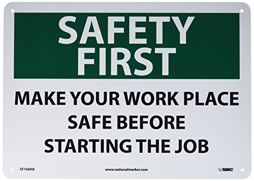 Panneau SF168AB OSHA de sécurité et signalétique aluminium noir vert