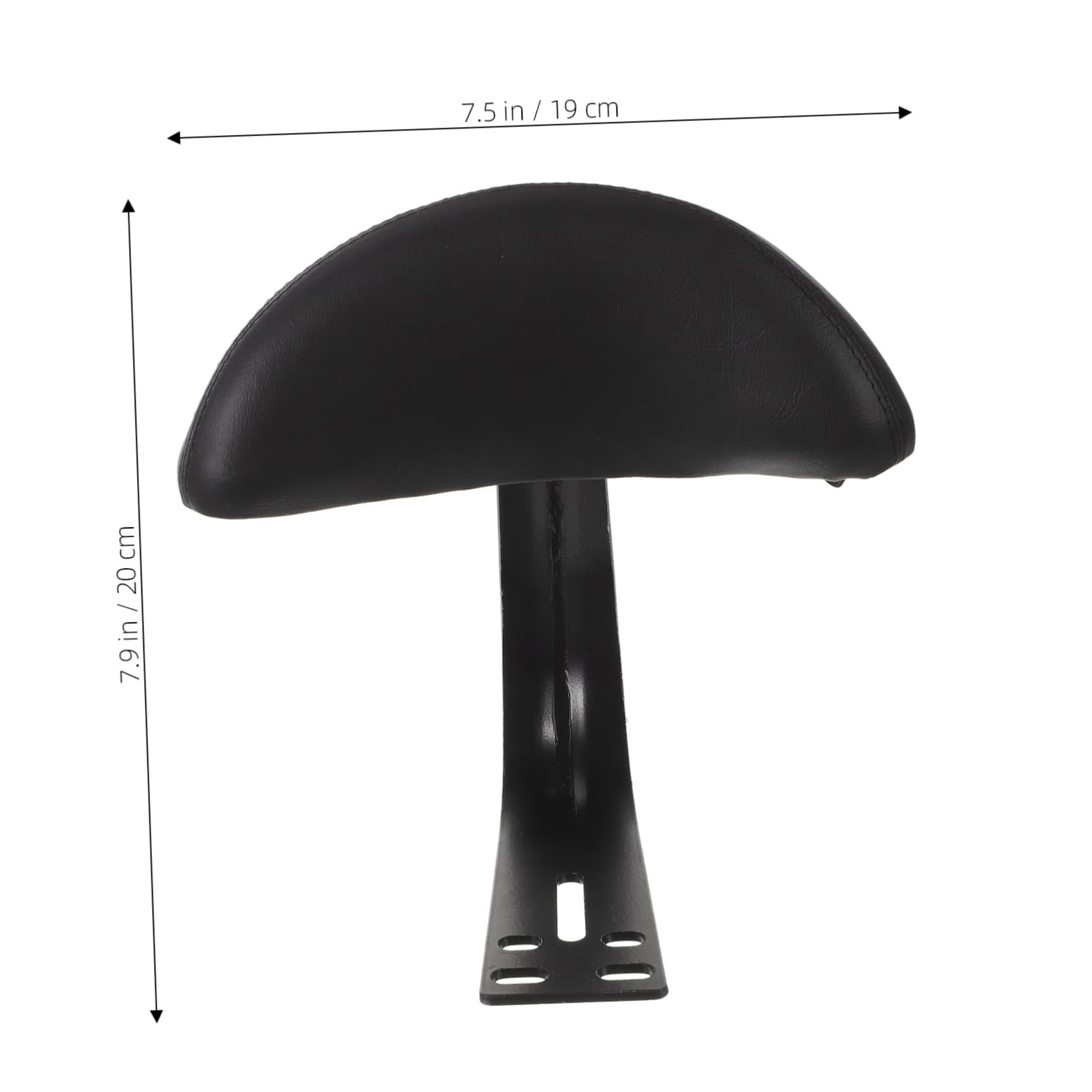 Selle Vélo ARRIÈRE – Coussin En Cuir Synthétique, Imperméable, Support Acier Carbone, 32x15x5,7 Cm, Noir/Marron