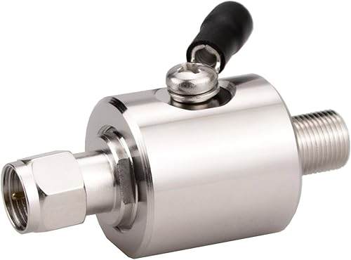 Whisary Tipo F pararrayos macho a hembra 75 ohmios celular 2G 3G 4G LTE CATV Satélite con tubo de gas de 90 V Relámpago coaxial