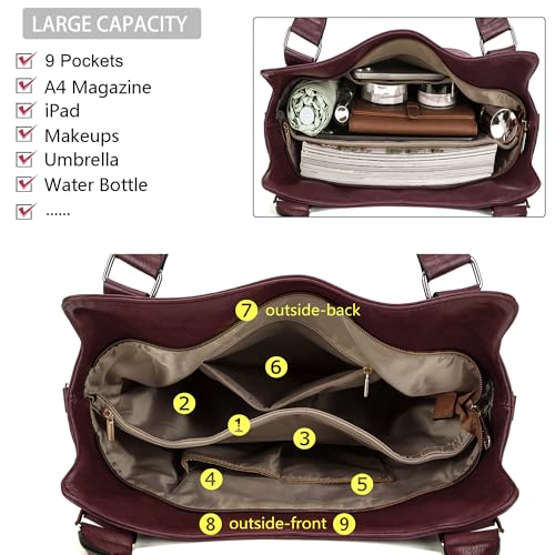 Image of Crossbody Bags for Women Large Hobo Purse Shoulder Handbag Wallet Set 2PCS | Soft PU Leather,Total 9 Pockets,Large Capacity,with a Spacious Functional Wallet,Detachable Shoulder Strap,Stylish Design