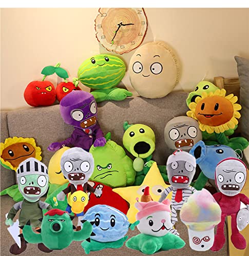 Jhesao 10 Pcs Plants And Zombies Plush Vs Zombies Plants Sets Toy, 1 2 Stuffed Soft Doll Pvz Plush Figure Doll New #TOP5