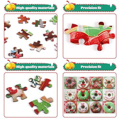 Christmas 500 Piece Winter Donuts Jigsaw Puzzle for Adults - image 4