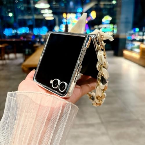 Protection Galaxy Z Flip6 anti-chute avec chaîne pour ne plus le perdre