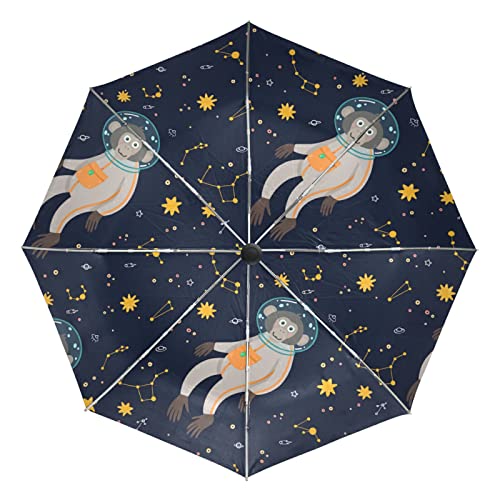 Parapluie automatique astronaute singe pliant et coupe-vent