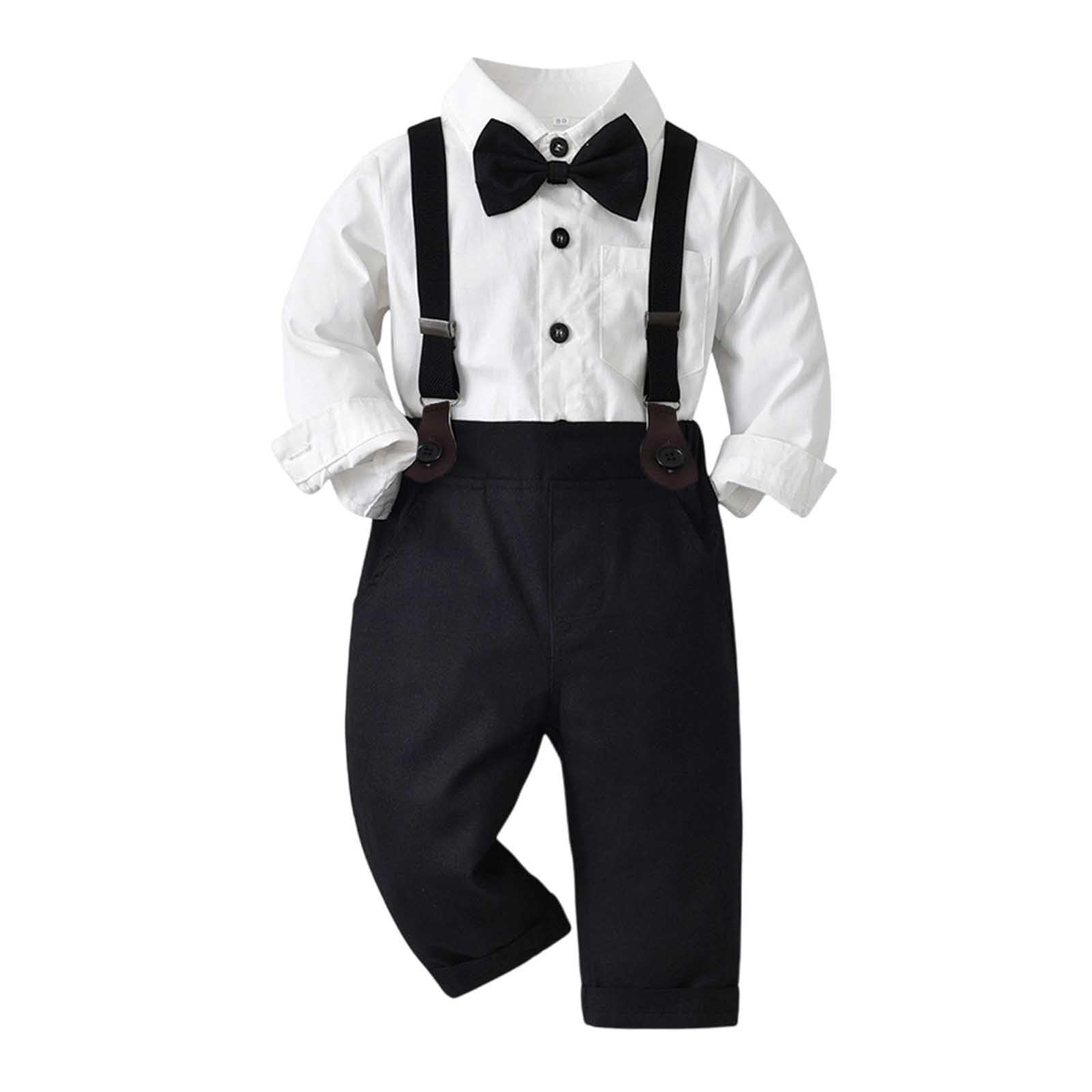 Set tinta unita maniche lunghe e pantaloni, look classico per bambino.