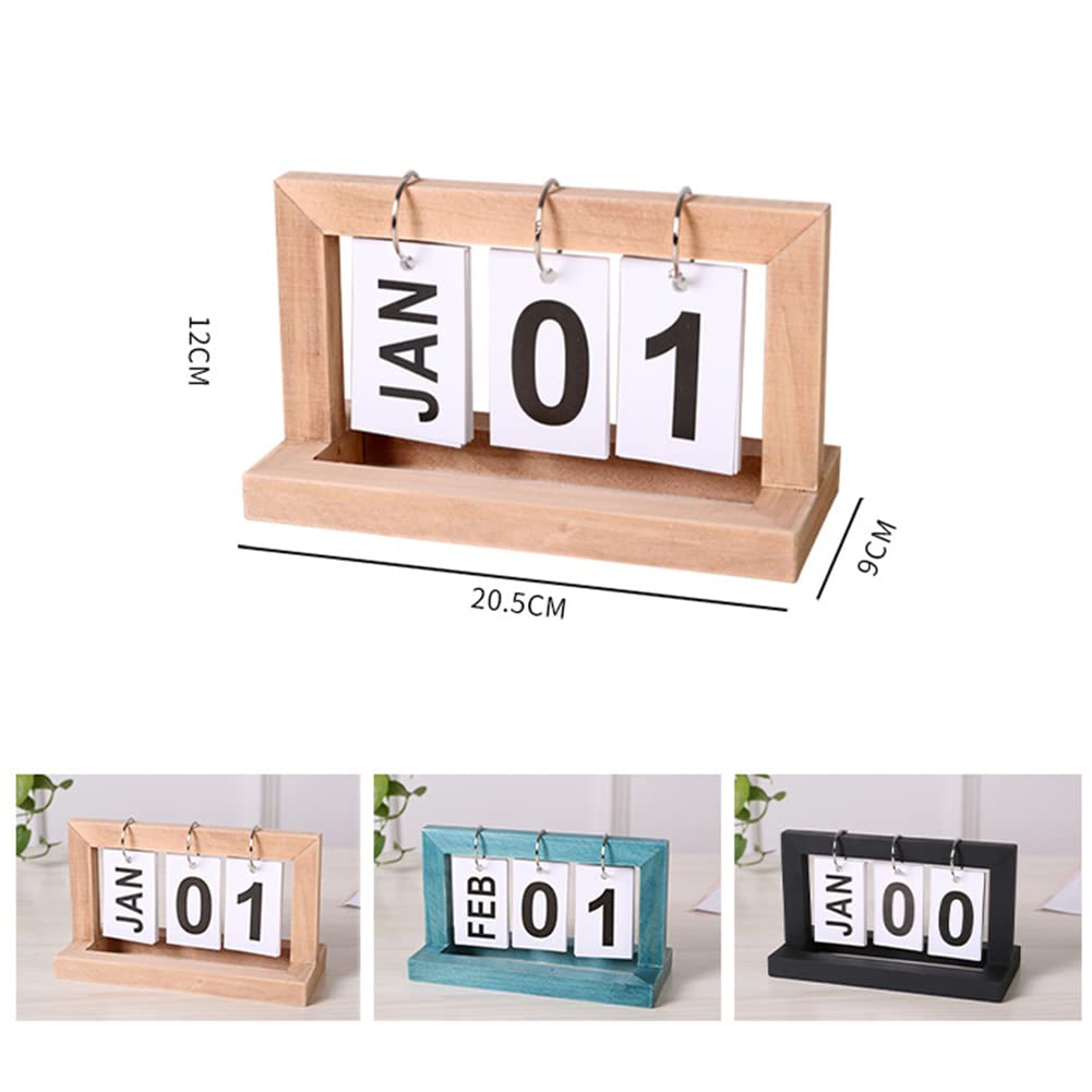 Amazon | Eforcase 木製カレンダー ホームデコ ヴィンテージ
