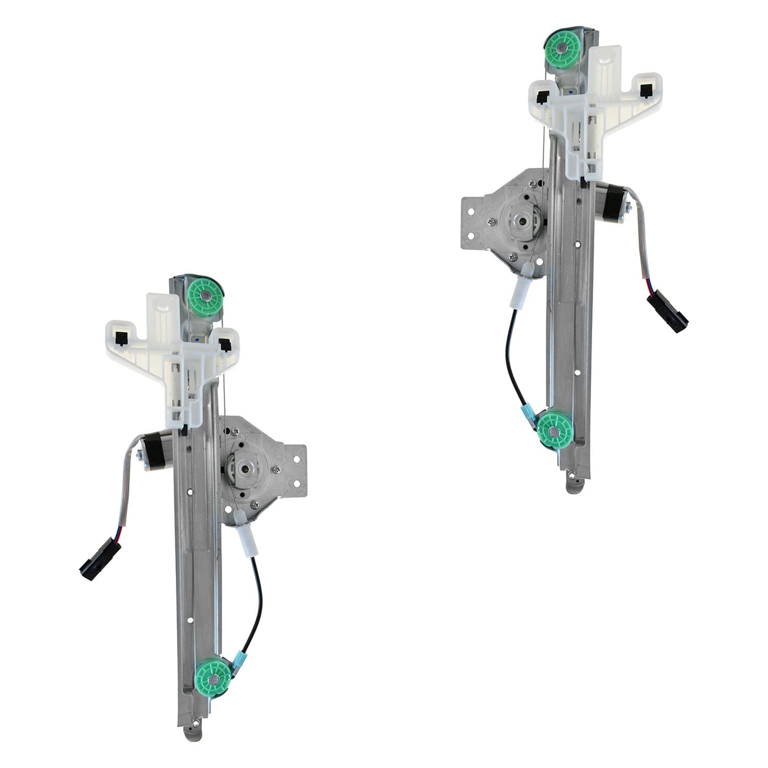 TRQ Rear Power Power Window Regulator & Motor Assembly Set Compatible with 2007-2012 Dodge Caliber