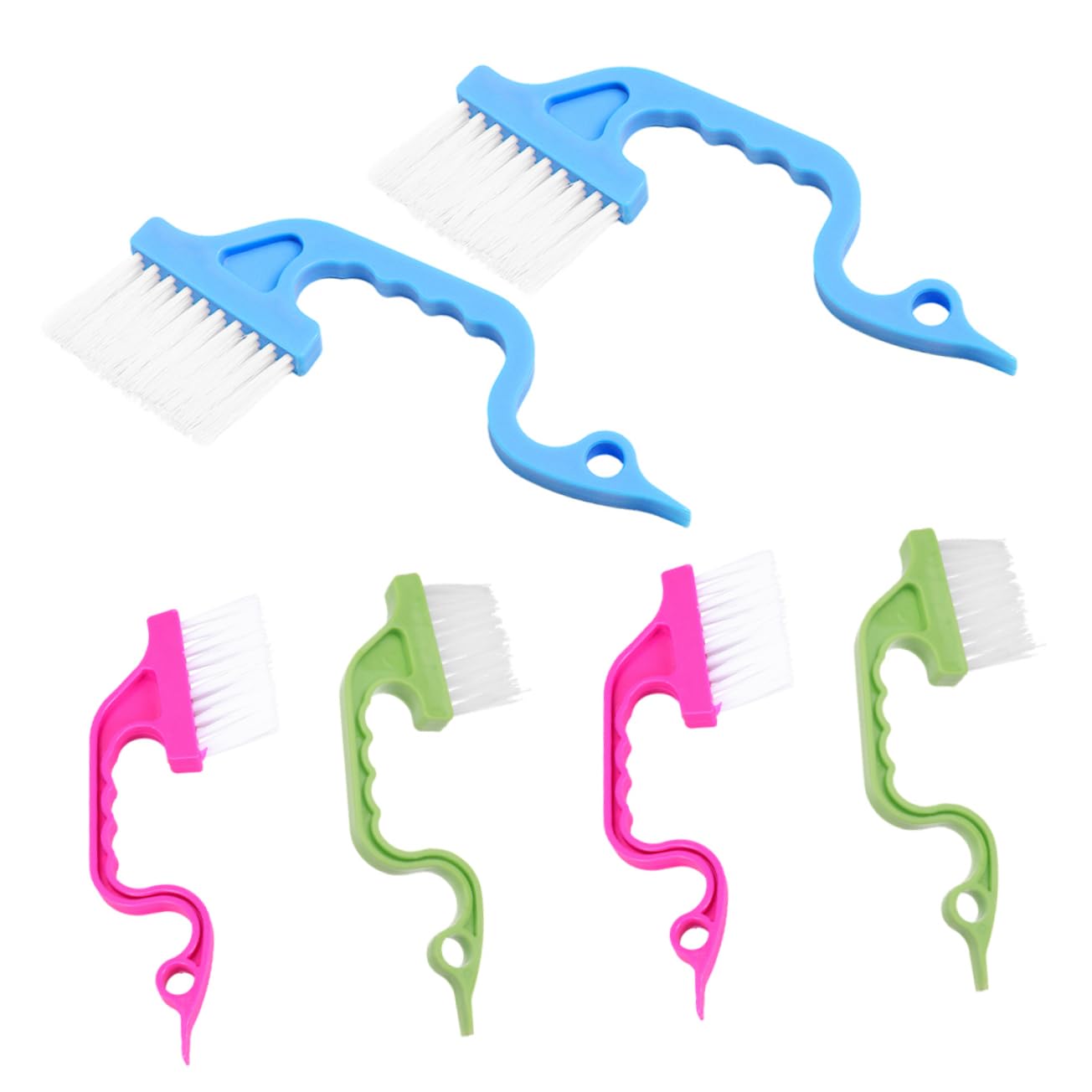 Amosfun 30pezzi Spazzole Per Fessure Finestre Multifunzionali Per La e Scanalature Setole Morbide e Antiscivolo