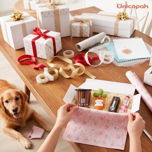 UnicoPak 6 Pack 9x6x4 Gift Boxes White Gift Boxes with Lids for Presents White Boxes Bulk for Gifts Birthday Wedding Bridesmaid Proposal Valentine Holiday Christmas - Image 3