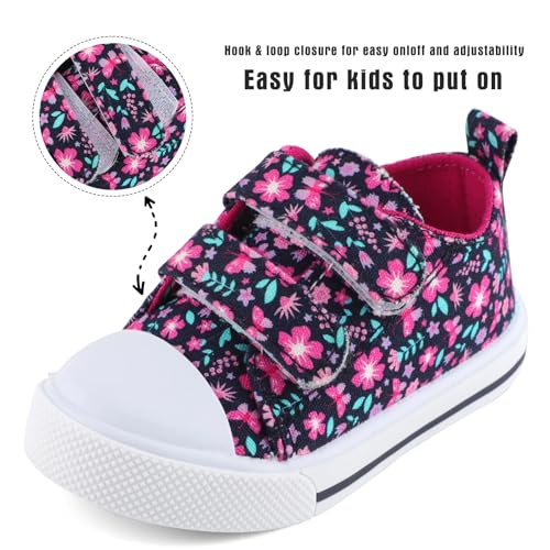 KAKU NANU Toddler Sneakers for Boys and Girls, Cute Cartoon Kids Soft Walking Shoes with Dual Hook and Loop3