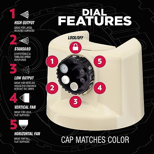 Image of Rust-Oleum 376887 Stops Rust Custom Spray 5-in-1 Spray Paint, 12 oz, Gloss Antique White (Pack of 4)