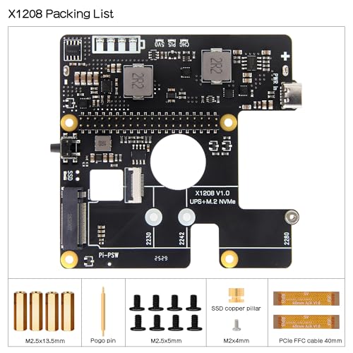 Arrêt sécurisé Raspberry Pi 5 avec onduleur Geekworm X1208 NVMe - 6