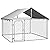 vidaXL Outdoor Dog Kennel with Roof Garden Patio Terrace Backyard Lawn Pet Supplies Dog Cage House Crate Playpen Run Lockable Safety