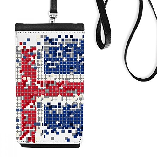 Porte-monnaie suspendu Islande noir avec étui smartphone en cuir
