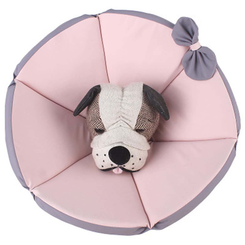 Haustier-Katzenhalsband, Hundehalsband, Zubehör, verstellbar, Kätzchenhals, Schutzkreis, wasserdicht, medizinisches Halsband, Katzenzubehör, Rosa, XXXL