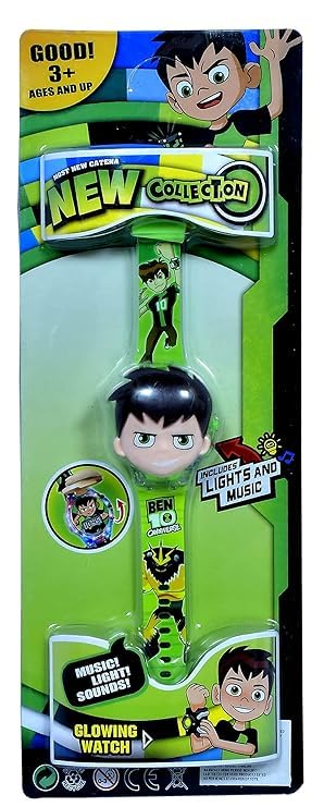 Image of Acnos Kids Edition Digital Watch - Spiderman, Captain America, Ironman, Ben10, Hulk - Disco LED Musical Watch for Boys and Girls