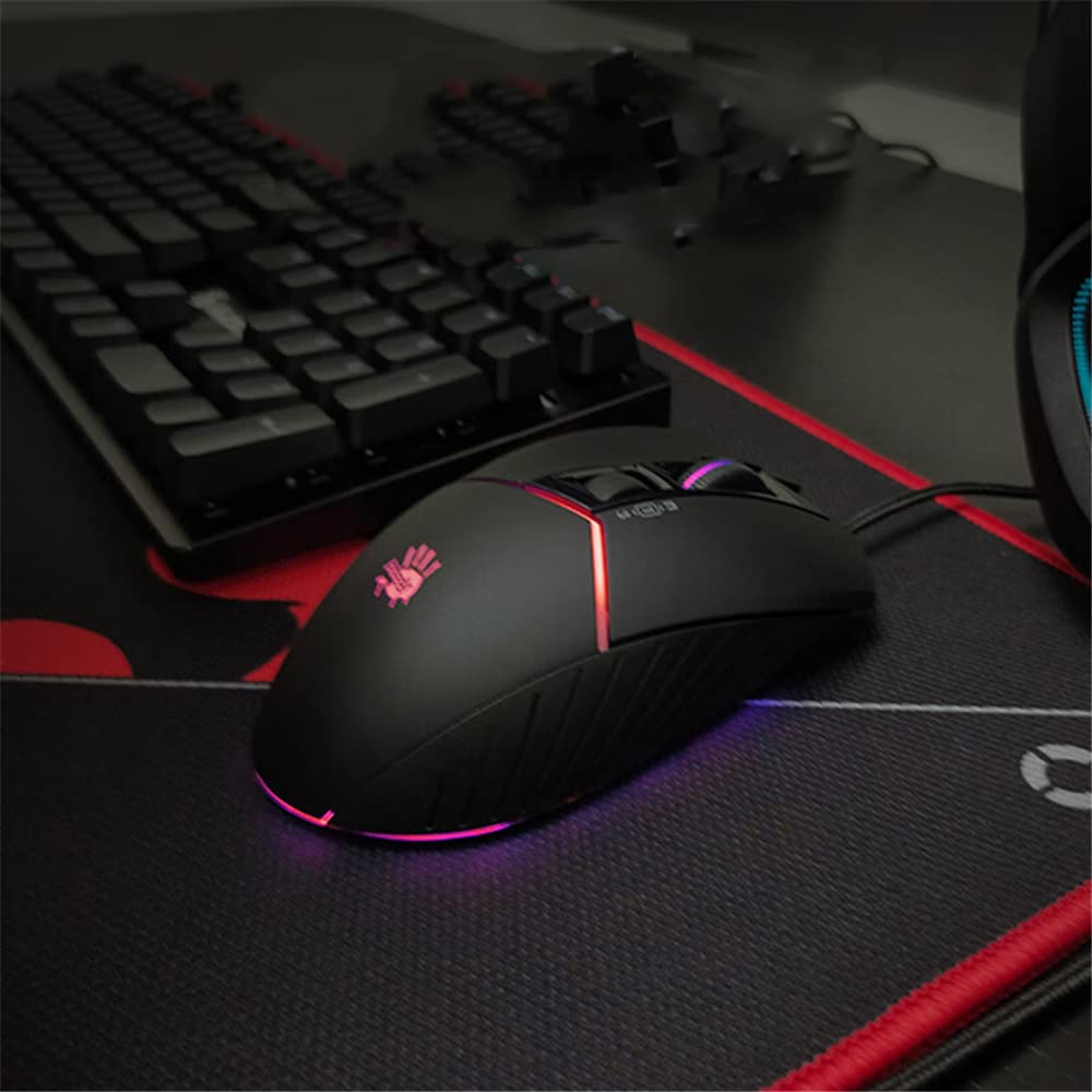 Mouse da gioco W95 Max, 12000 CPI regolabile per computer desktop per computer portatili sanguinanti e cablati Macro Programmazione PC Mouse da gioco elettronico da competizione Mouse da ufficio