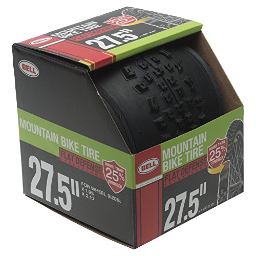 BELL 7091043 Flat Defense Mountain Bike Tire, 27.5' x 1.95-2.10', Black