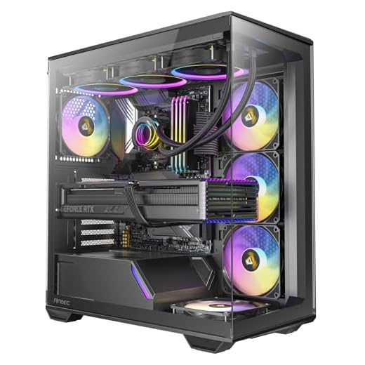 Antec C3 ARGB, 3 x 120mm & 1 x 120mm ARGB PWM Fans Included, Up to 8 Fans Simultaneously, Type-C，Seamless Tempered Glass Front & Side Panels, 360mm Radiator Support, Mid-Tower ATX PC Case