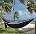 Gold Armour Camping Hammock - Portable Hammock Single Hammock Camping Accessories Gear for Outdoor Indoor Adult Kids, USA Based Brand (Black & Grey)
