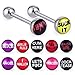 COTTVOTT 12pcs Fancy Words Pictures Logo Stainless Steel Straight Barbells Tongue Rings Bars Piercing Jewelry