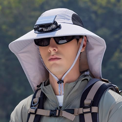 Chapeau à ventilateur solaire et imperméable pour une fraîcheur active - 3